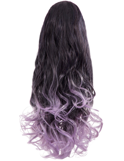 Curly 20" Dip Dye Claw Clip Synthetic Hair Ponytail - LF-39M