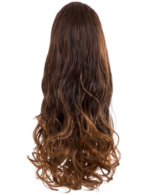 Curly 20" Dip Dye Claw Clip Synthetic Hair Ponytail - LF-39M
