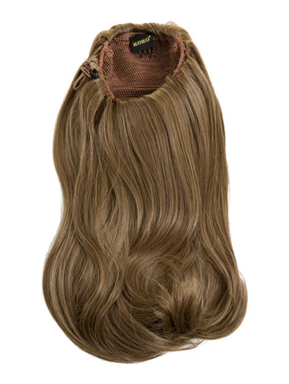 Reversible (2 styles in 1) Drawstring Ponytail - Laurel