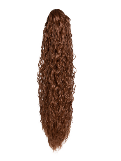 Claw Clip or Drawstring French Curl Style Ponytail - Mia
