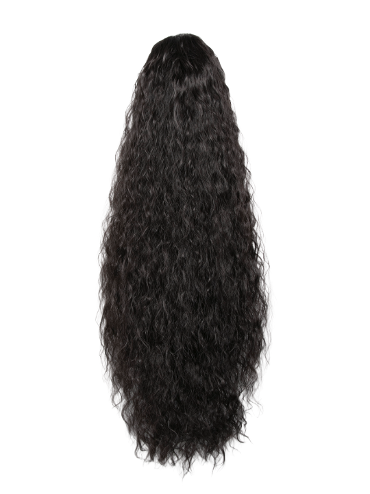 Claw Clip or Drawstring French Curl Style Ponytail - Mia