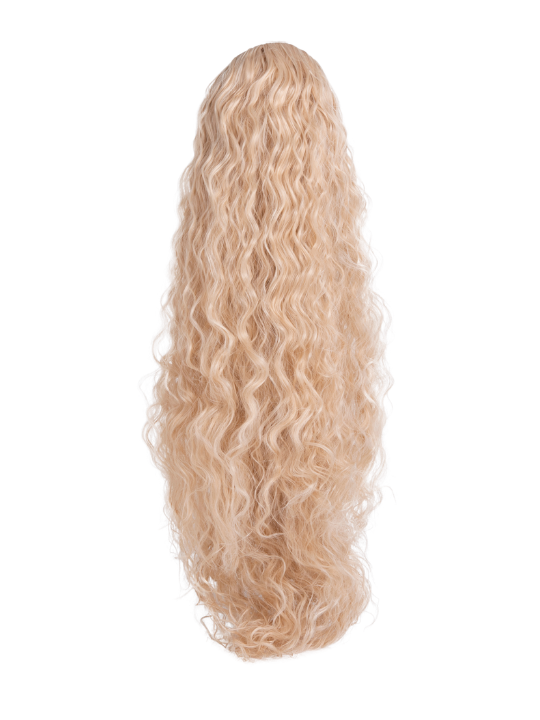 Claw Clip or Drawstring French Curl Style Ponytail - Mia