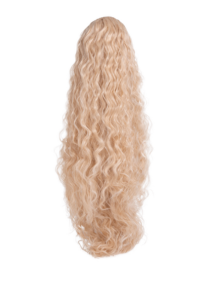 Claw Clip or Drawstring French Curl Style Ponytail - Mia