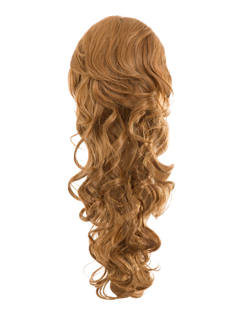 Long Curl with Volume Crown Drawstring Ponytail - Molly