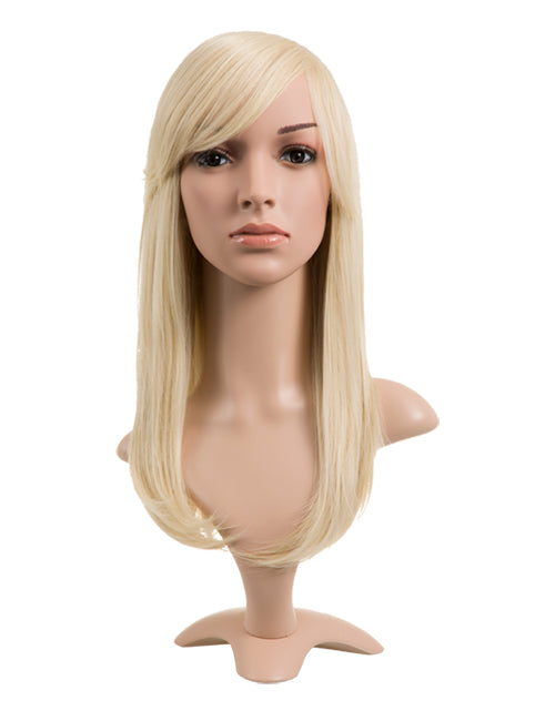 Natalie Natural Straight Side Fringe Full Head Wig