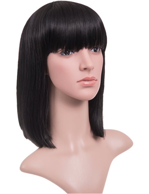 Nicole Shoulder Length Full Fringe Bob Full Head Wig