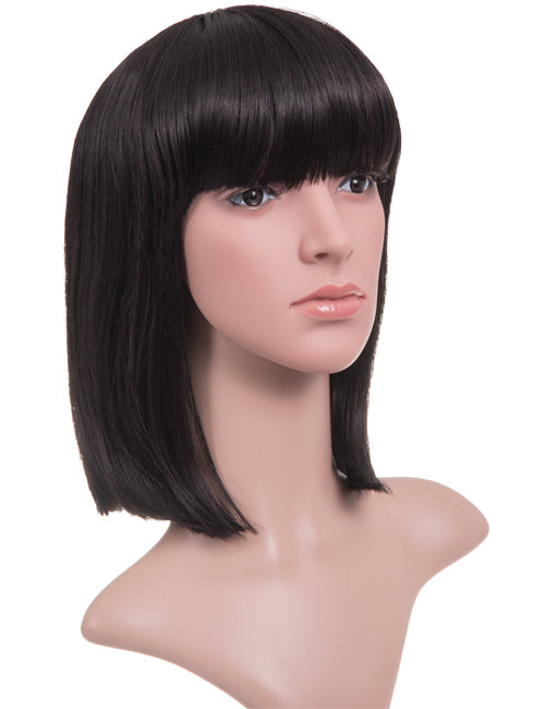 Nicole Shoulder Length Full Fringe Bob Full Head Wig