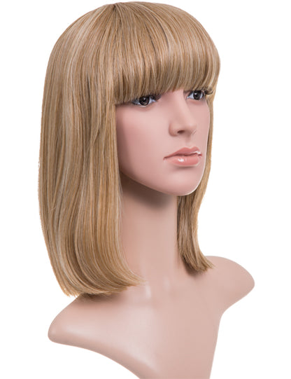 Nicole Shoulder Length Full Fringe Bob Full Head Wig