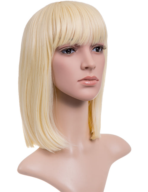 Nicole Shoulder Length Full Fringe Bob Full Head Wig
