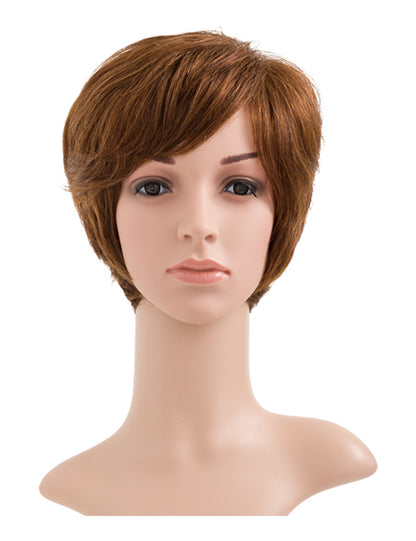 Sarah - Short Pixie Cut Human Hair Full Head Wig