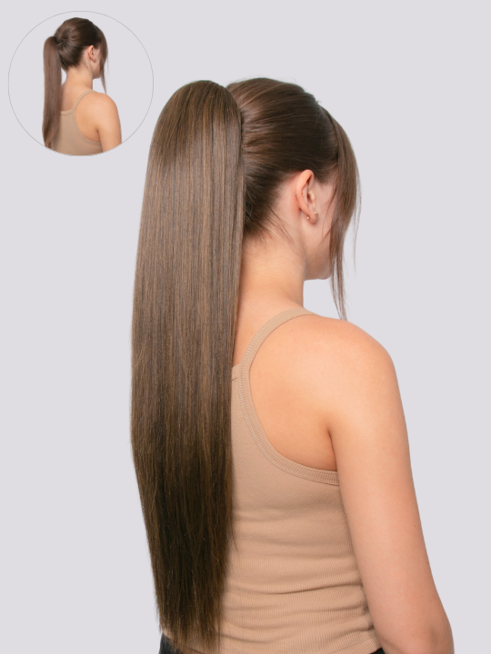 Claw-Clip Straight Ponytail 26″ - Scarlett