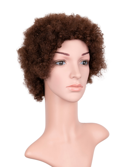 Afro Human Hair Wig - Short 5"