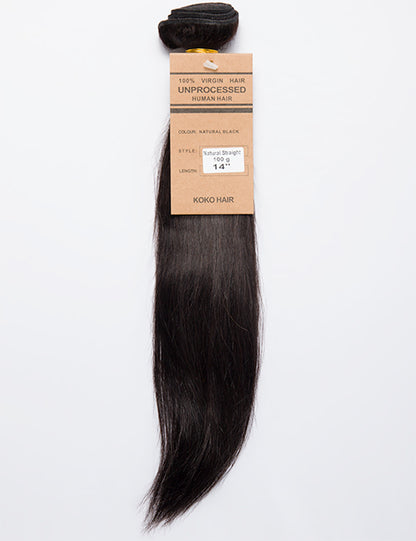 Straight Bundle 100g Virgin India Human Hair Weave Extensions