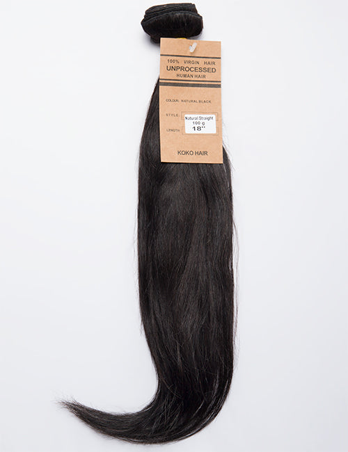 Straight Bundle 100g Virgin India Human Hair Weave Extensions