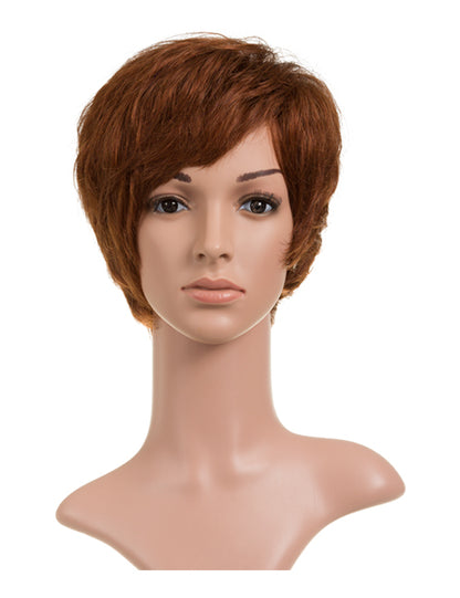 Sarah - Short Pixie Cut Human Hair Full Head Wig