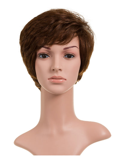 Sarah - Short Pixie Cut Human Hair Full Head Wig