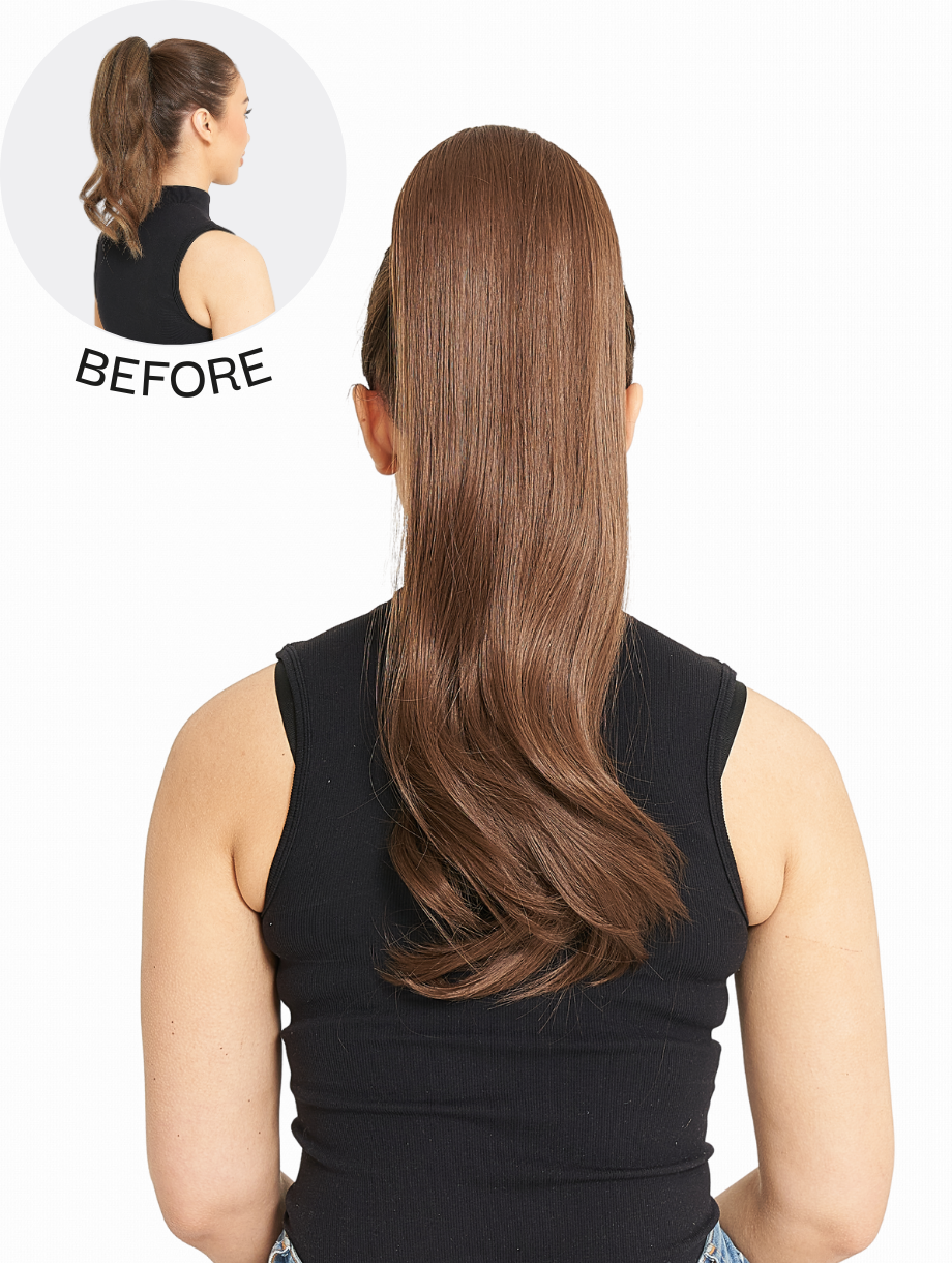 Drawstring Straight Style Ponytail - Tulip