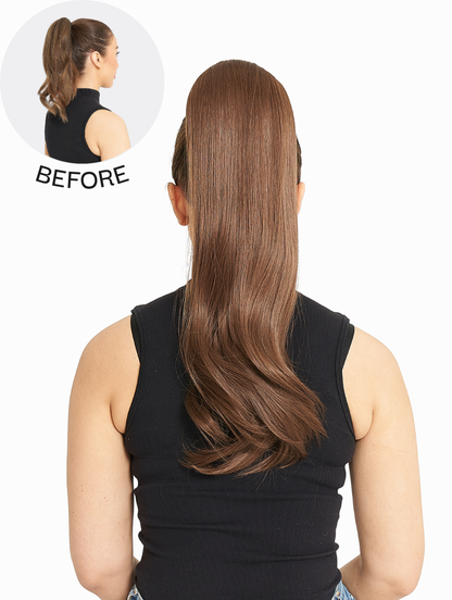 Drawstring Straight Style Ponytail - Tulip