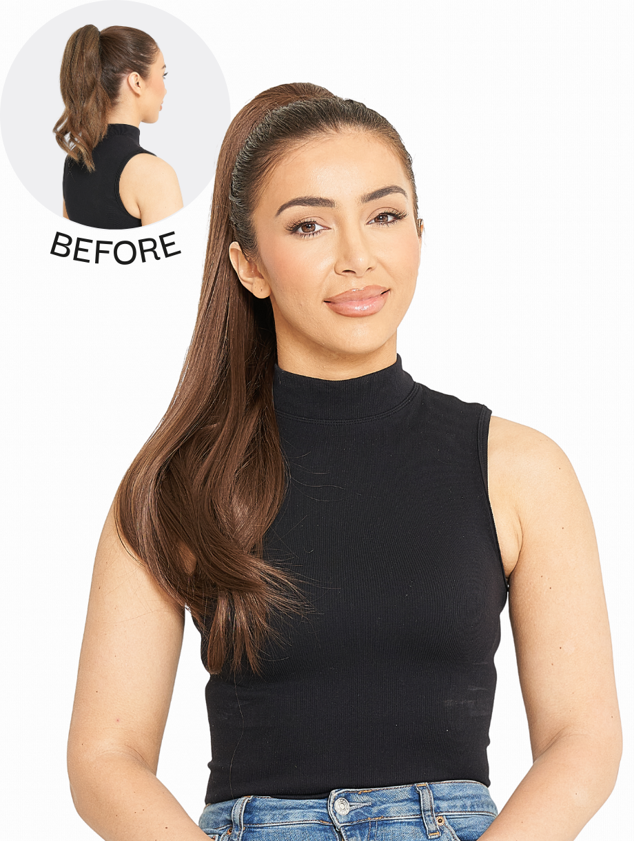 Drawstring Straight Style Ponytail - Tulip