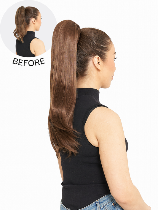 Drawstring Straight Style Ponytail - Tulip
