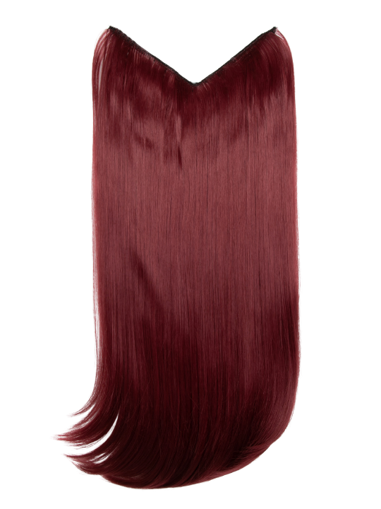 V-Shaped One Piece 20″ Straight Synthetic Clip-In Hair Extensions