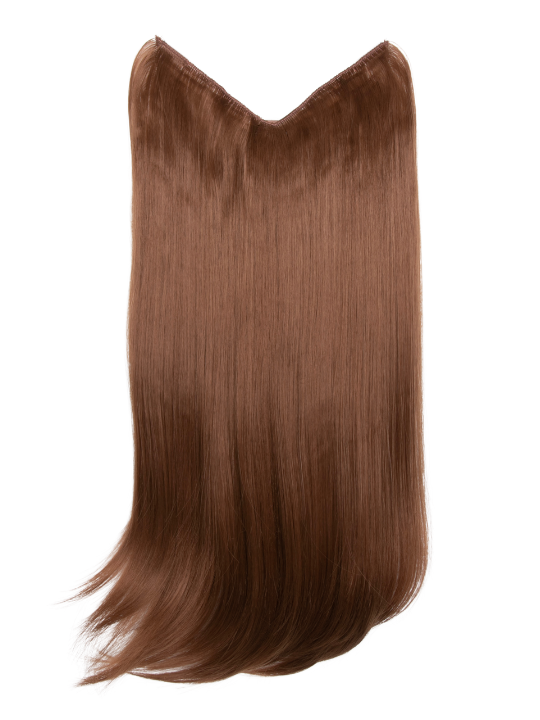 V-Shaped One Piece 20″ Straight Synthetic Clip-In Hair Extensions