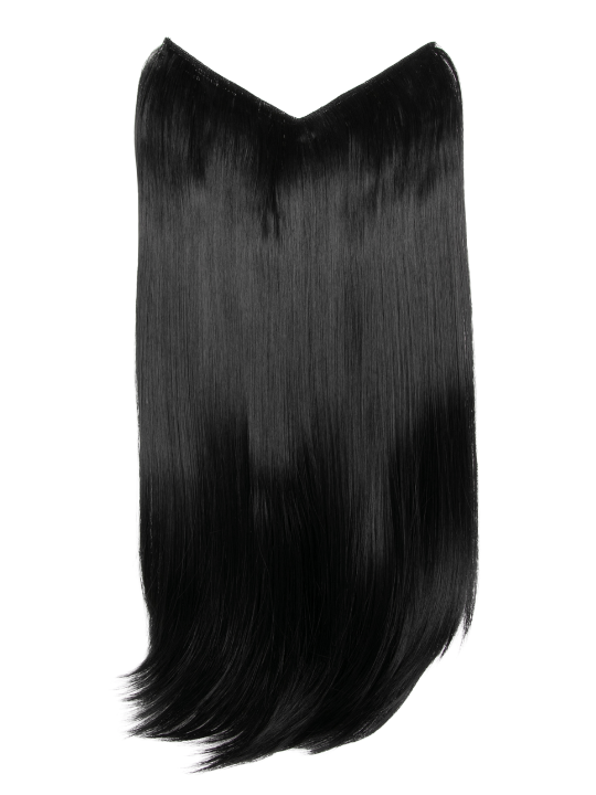 V-Shaped One Piece 20″ Straight Synthetic Clip-In Hair Extensions