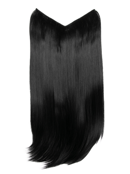 V-Shaped One Piece 20″ Straight Synthetic Clip-In Hair Extensions