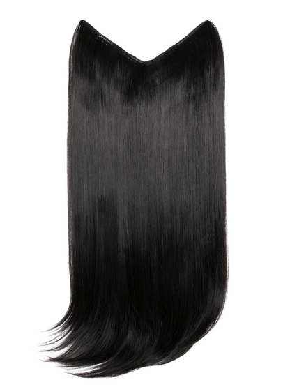 V-Shaped One Piece 20″ Straight Synthetic Clip-In Hair Extensions