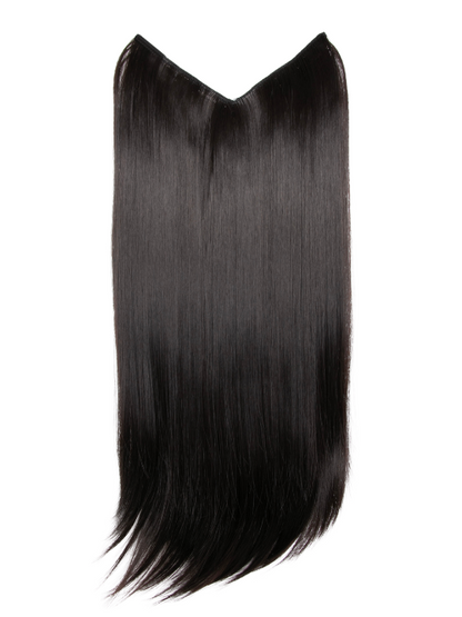V-Shaped One Piece 20″ Straight Synthetic Clip-In Hair Extensions