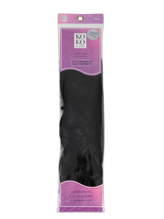 Premium Synthetic Fibre V-Shaped One Piece 22″ Curly Clip-In Hair Extensions