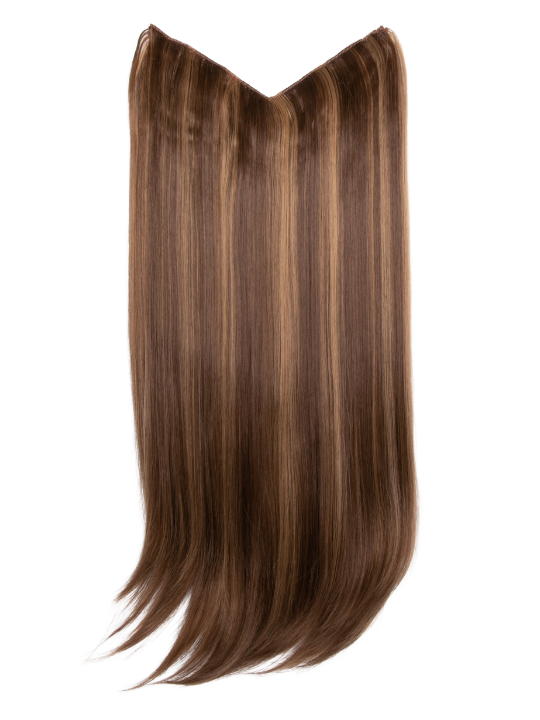 V-Shaped One Piece 20″ Straight Synthetic Clip-In Hair Extensions