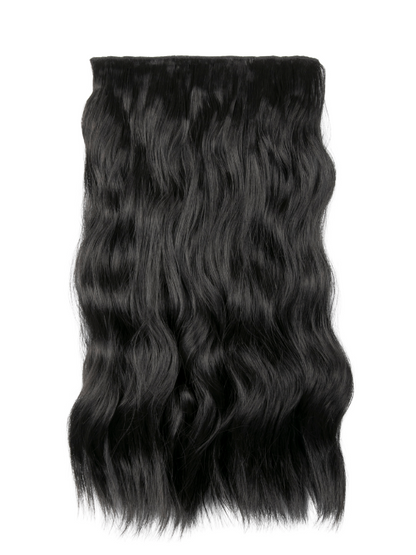 Premium Synthetic Fibre – One Piece 22" Natural Wave Clip-In Hair Extensions - Vanessa