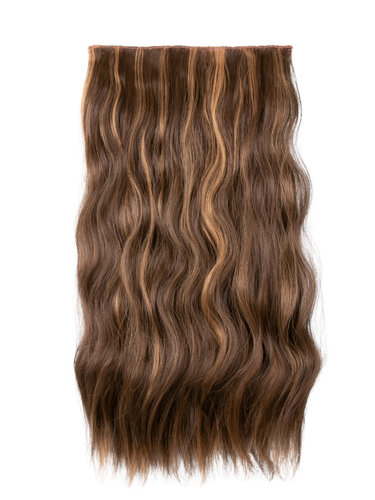 Premium Synthetic Fibre – One Piece 22" Natural Wave Clip-In Hair Extensions - Vanessa