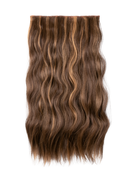 Premium Synthetic Fibre – One Piece 22" Natural Wave Clip-In Hair Extensions - Vanessa