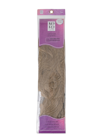 Premium Synthetic Fibre – One Piece 22" Natural Wave Clip-In Hair Extensions - Vanessa