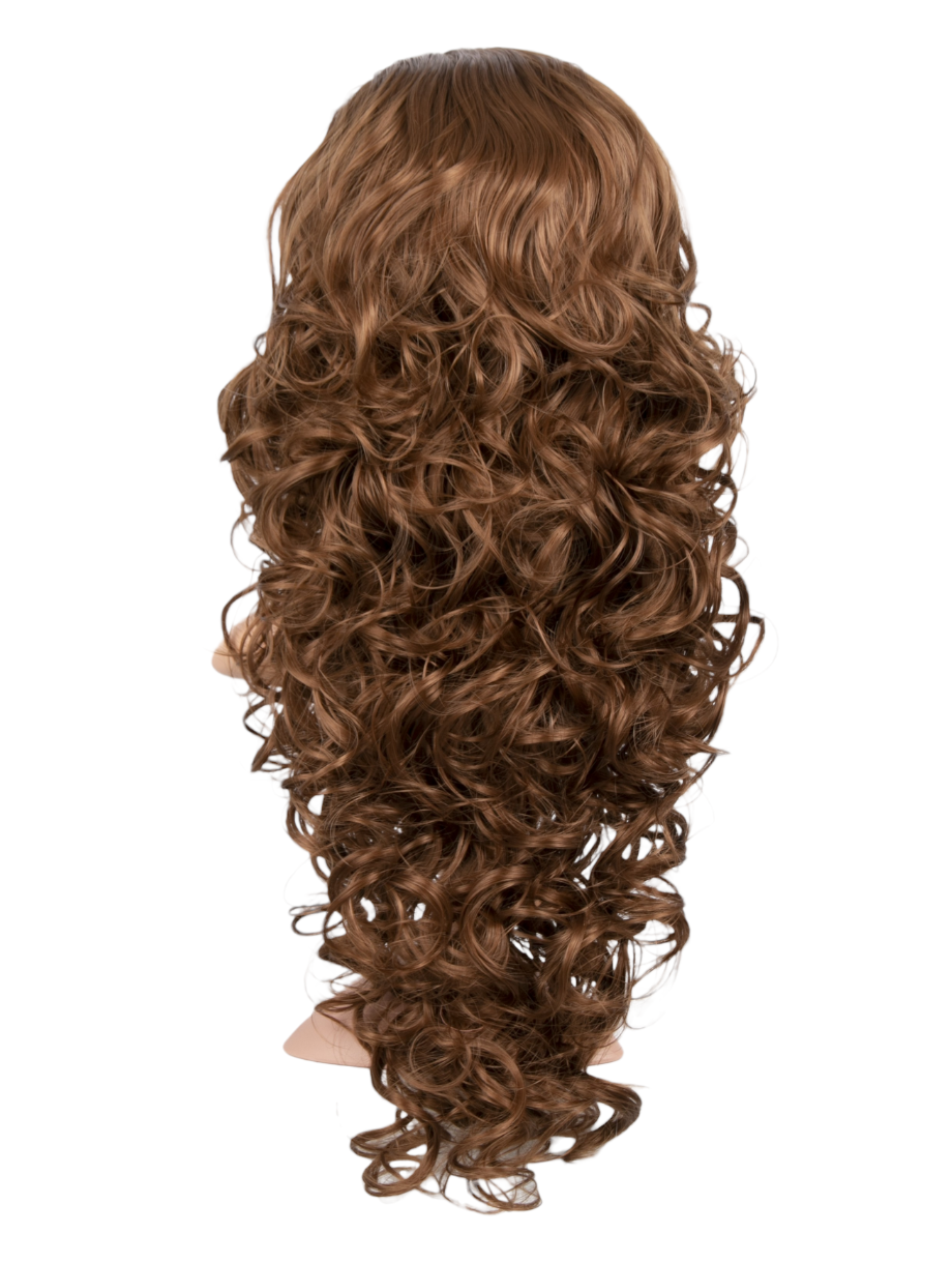 Victoria Mega Tight Curl Synthetic Half Head Wig
