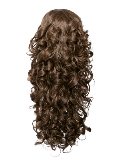 Victoria Mega Tight Curl Synthetic Half Head Wig