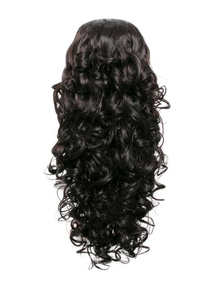 Victoria Mega Tight Curl Synthetic Half Head Wig