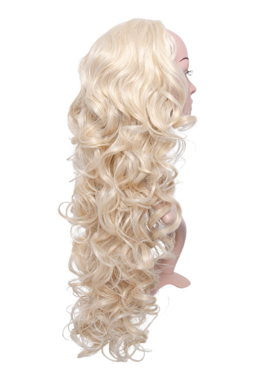 Victoria Mega Tight Curl Synthetic Half Head Wig