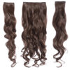 Three Pieces Curly Clip in Extension Heat Resistance Synthetic Hair- G846C/G3C - Chestnut 8