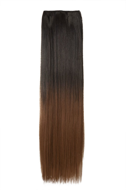 Ombre Straight One Weft Clip In Dip Dye Extension - G1002C