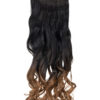 Ombre Curly One Weft Clip In Dip Dye Extension
