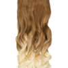 Ombre Curly One Weft Clip In Dip Dye Extension