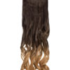 Ombre Curly One Weft Clip In Dip Dye Extension