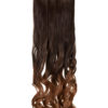 Ombre Curly One Weft Clip In Dip Dye Extension
