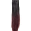 Dip Dye Straight Claw clip Ponytail