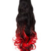 Curly Claw Clip Dip Dye Ponytail