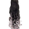 Curly Claw Clip Dip Dye Ponytail