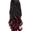 Curly Claw Clip Dip Dye Ponytail